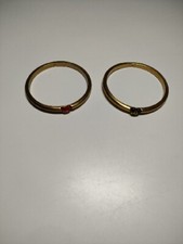 2 Pieces Lucas Jack Bangle ,Gold Tone 30 Grams