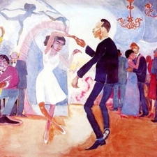 Swingsters Palmer Hayden 1930 Harlem Renaissance Jazz Age Dance Art Print