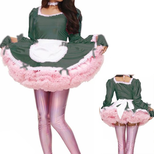 Sissy Dulce Clásico Vestido Lolita Elegante Delantal Vestido de Mucama con Guantes y Prendas para el Cuello - Imagen 7 de 19