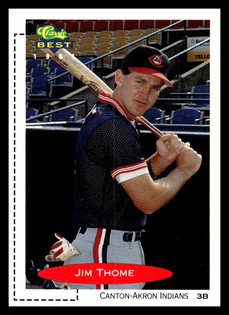 1991 Classic Best Jim Thome Rc #195 Cleveland Indians