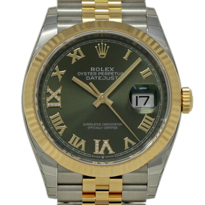 Rolex New Datejust 36mm 126233 Steel Gold Diamond 2020 Box/Paper/5YrWTY #RL434