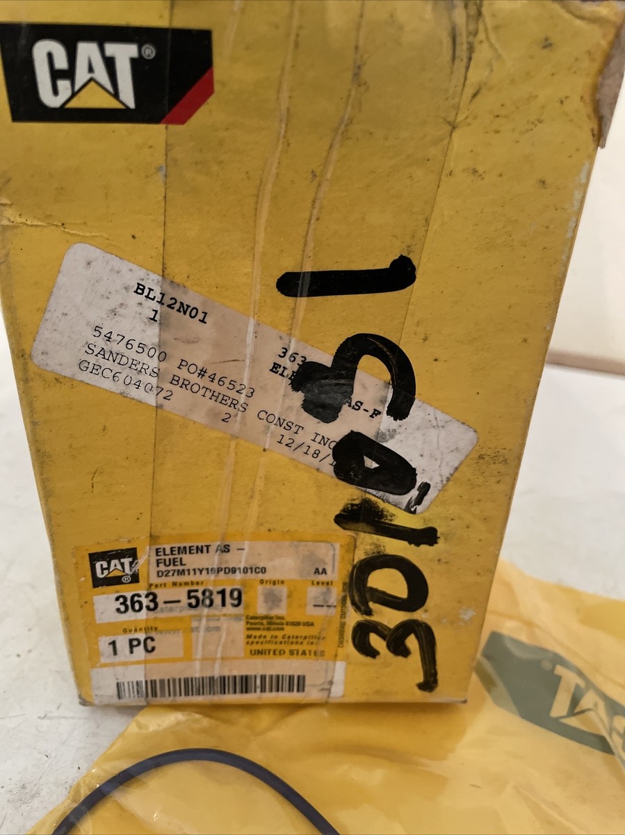 GENUINE CATERPILLAR CAT FUEL WATER SEPARATOR FILTER 363-5819
