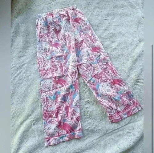 Pottery Barn Teen Lilly Pulitzer Satin Pajama Bottoms Size L (women’s S) - Picture 2 of 3