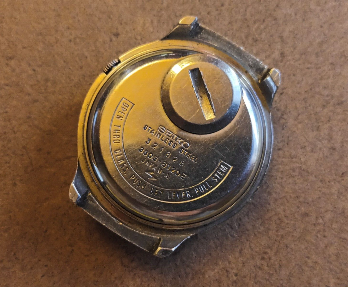 SEIKO QUARTZ EL-330 JAPANESE MEN WATCH REF.3303-8120E REPAIR SEIKO QUARTZ EL-330 JAPANESE MEN WATCH REF.3303-8120E REPAIR