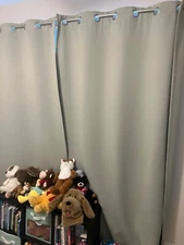 Total Blackout Window Curtains - Light Green, 52 x 84 in, Pack of 2