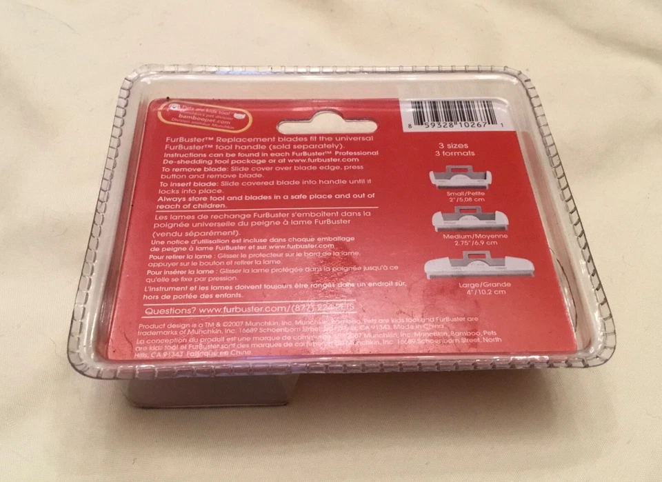 Hoja de repuesto FurBuster grande nueva en pkt. Foto 2 de 2