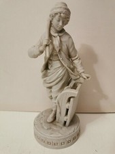  STATUINA PORCELLANA BISCUIT MARCHIO N CORONATA INIZIO XX SECOLO