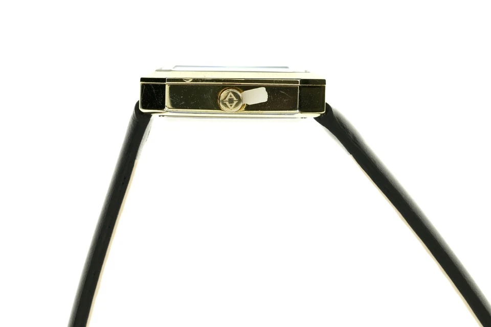 Reloj AKRIBOS XXIV para mujer AK749 esfera negra correa de cuero enchapado en iones 28 mm 133447 Foto 3 de 4