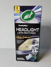Turtle Wax All-in-one Headlight Lens Restorer Heal Seal Technology 1 Kit