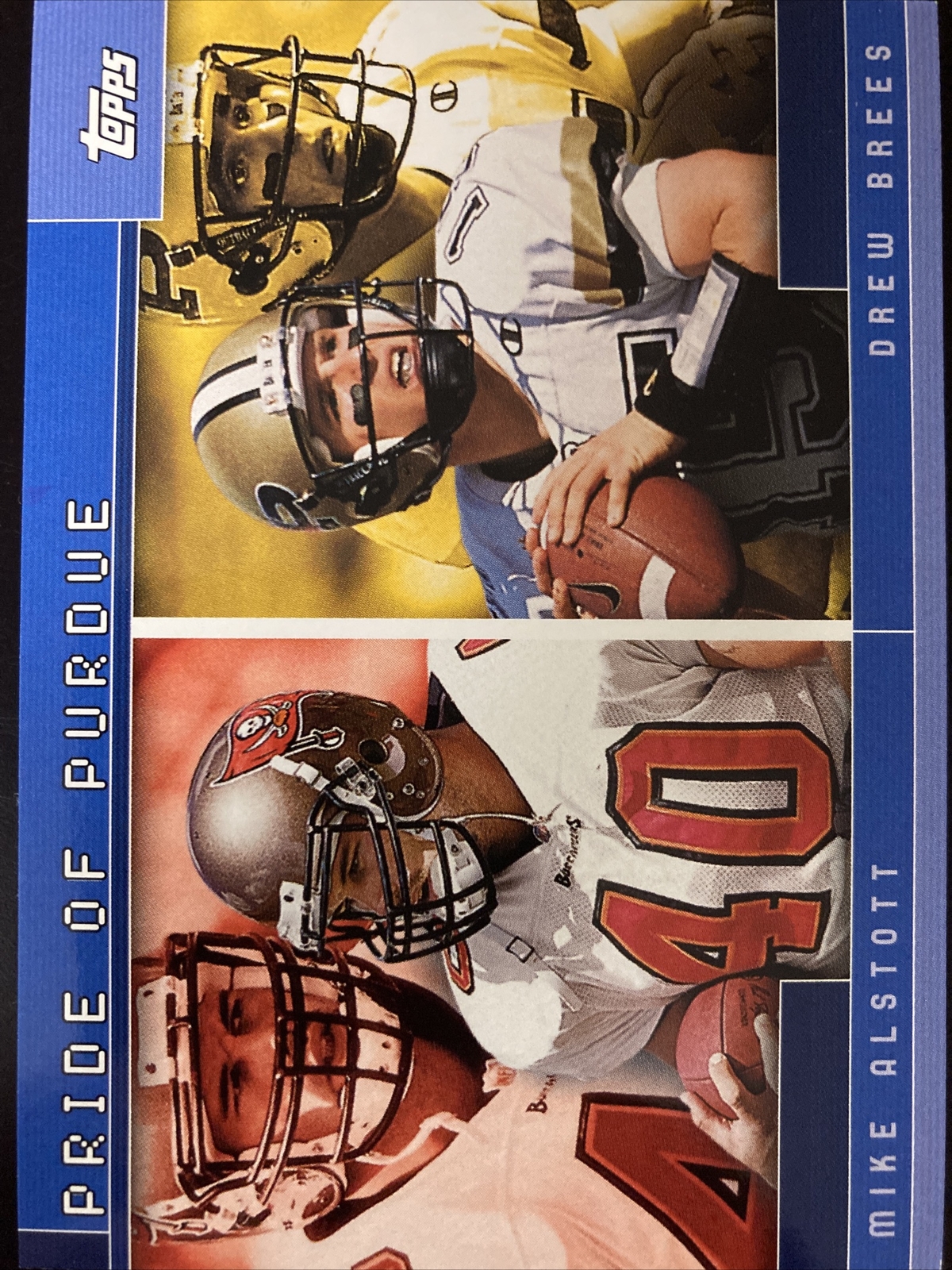 Drew Brees 2001 Topps Mike Alstott Pride of Purdue Rookie Card #tc15 (4911)