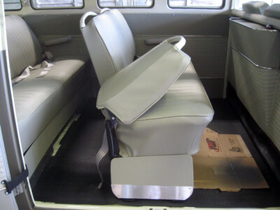 VW TYPE 2 BUS 1955-1963 MIDDLE SEAT W/FOLD HORSEHAIR PADDING SET