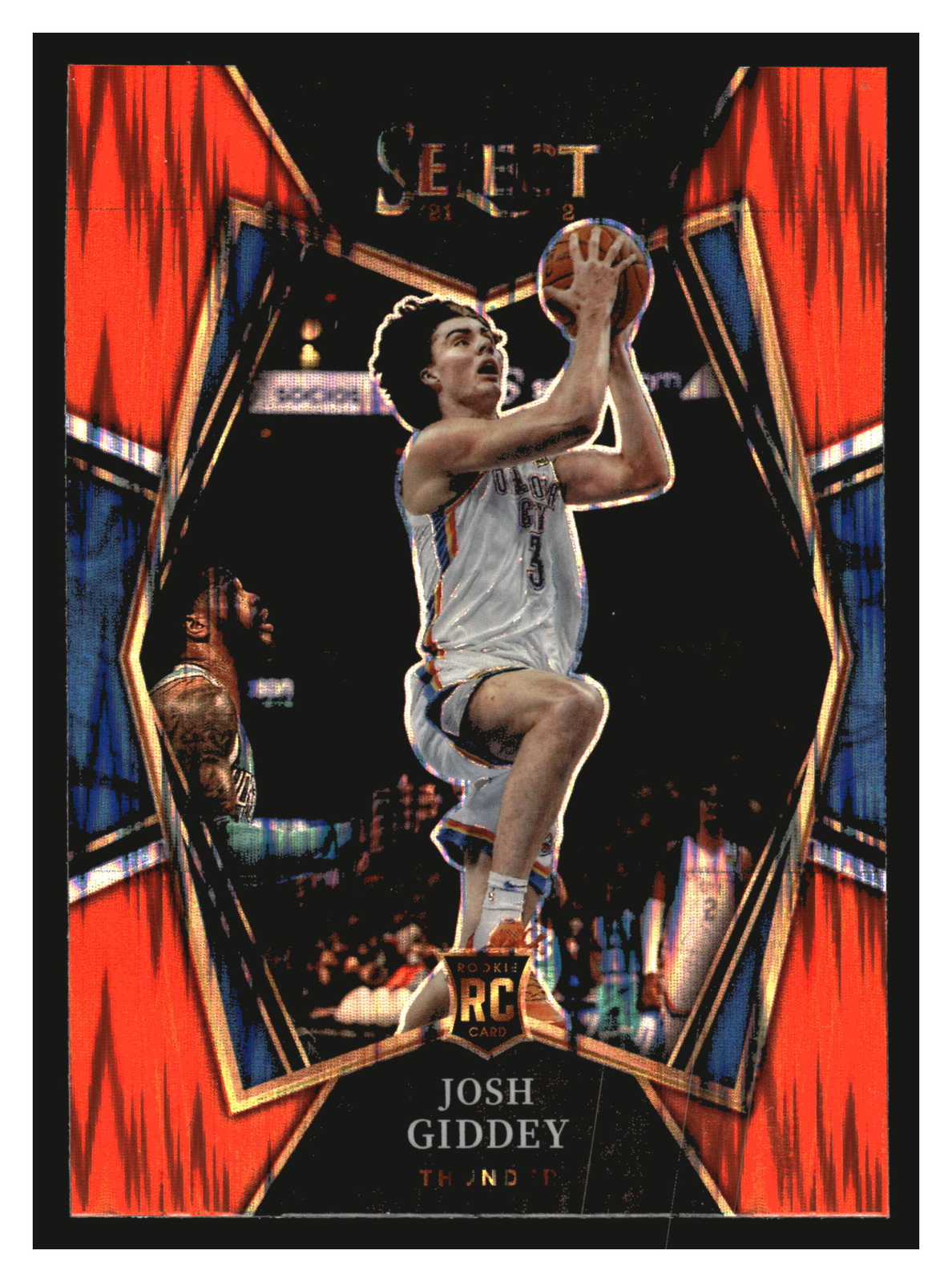 2021-22 Panini Select #143 Josh Giddey Orange Flash Prizms