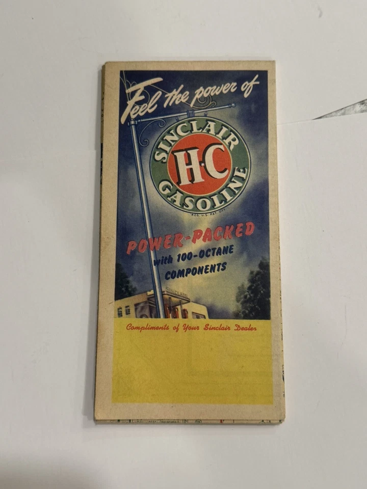 SINCLAIR HC GASOLINA INDIANA HOJA DE RUTA Y GUÍA TURÍSTICA DE COLECCIÓN AÑOS 40* B119 Foto 3 de 4
