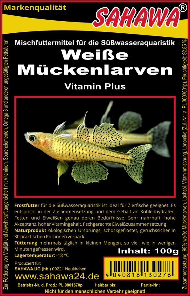 Frostfutter alle Fische 30x100g Blister Preis-Knaller ,wählen Sie selbst aus - Bild 4 von 4