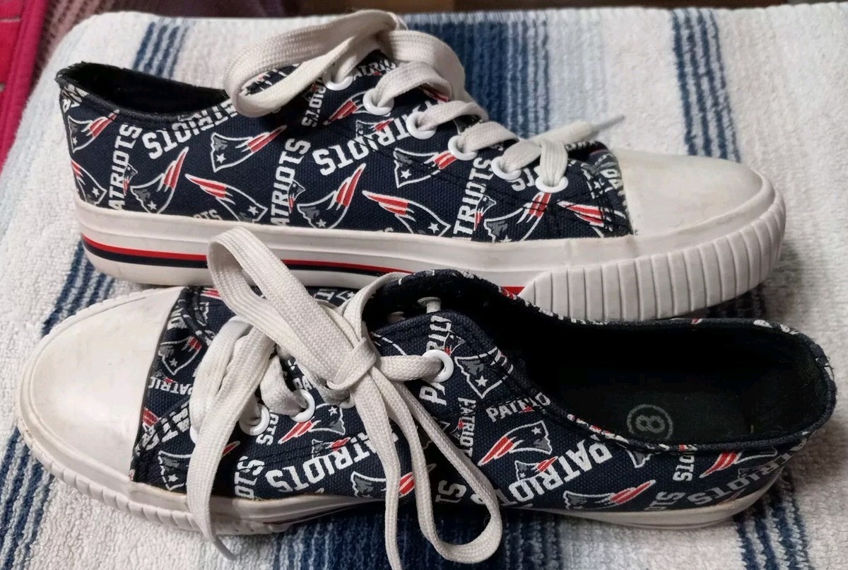 Foco women's size New England Patriots canvas sneakers NFL football fan