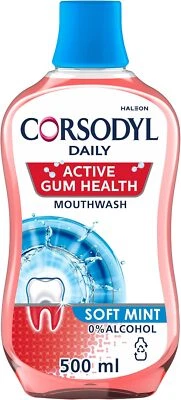 Corsodyl Active Gum Health Daily Mouthwash 500ml