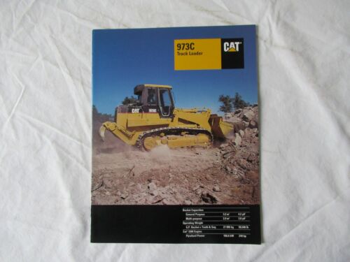 CAT Caterpillar 973C track loader brochure 20 pages - Afbeelding 1 van 8