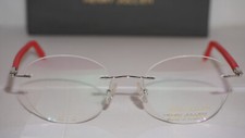 HENRY JULLIEN Eyeglasses Rimless Round Red HJGEKO429 53R08 48 17 145