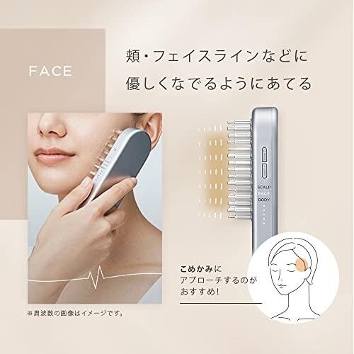 ボディ・フェイスケア SALONIA EMS LIFT BRUSH SAL22206SL SALONIA SAL22206SL EMS Lift Brush Face Care Beauty Esthetic