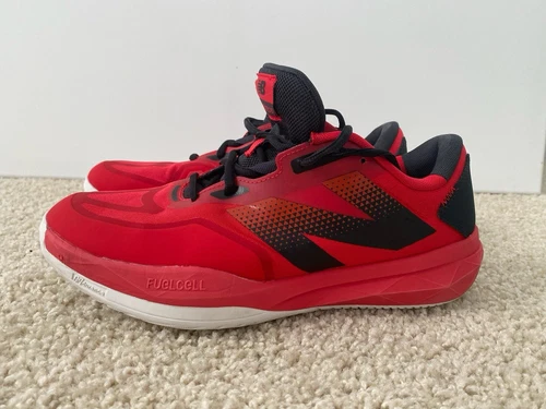 New Balance FuelCell 796 V4 scarpe da ginnastica uomo taglia 9 rosso nero stringate D5