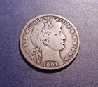 VG 1901-S Barber Half Dollar