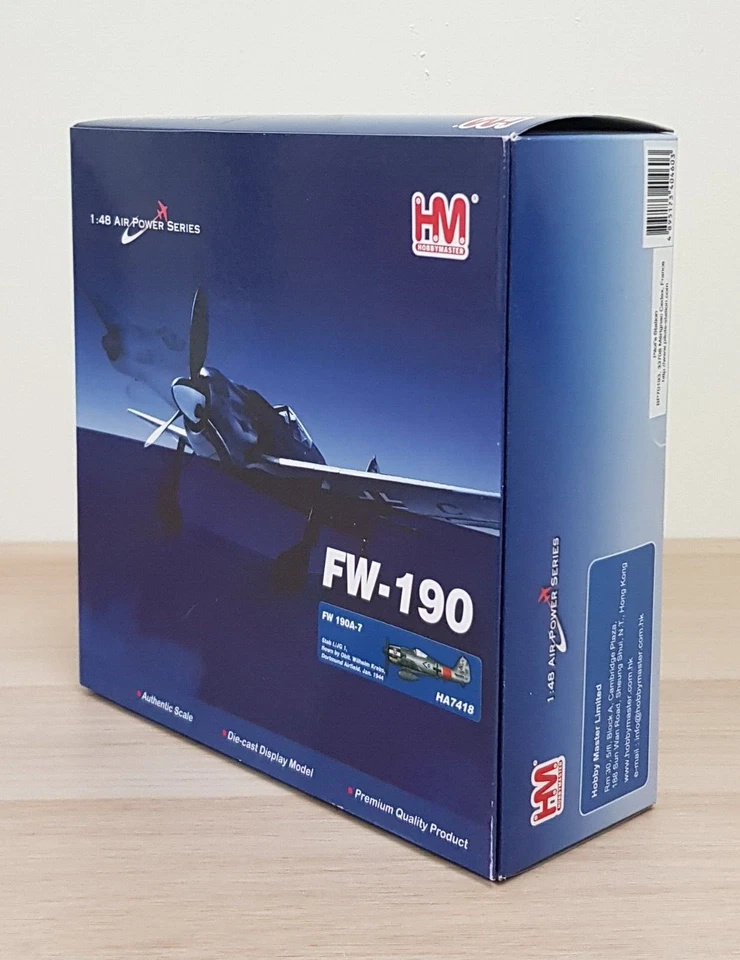 Hobby Master 1/48 HA7418 Focke-Wulf Fw 190A Luftwaffe I./JG 1, Wilhelm Krebs - Immagine 4 di 4
