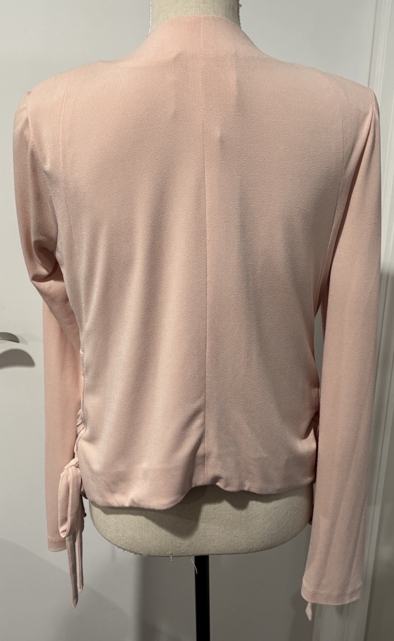 BCBGeneration Peach Open Front Colarless Blazer J… - image 8