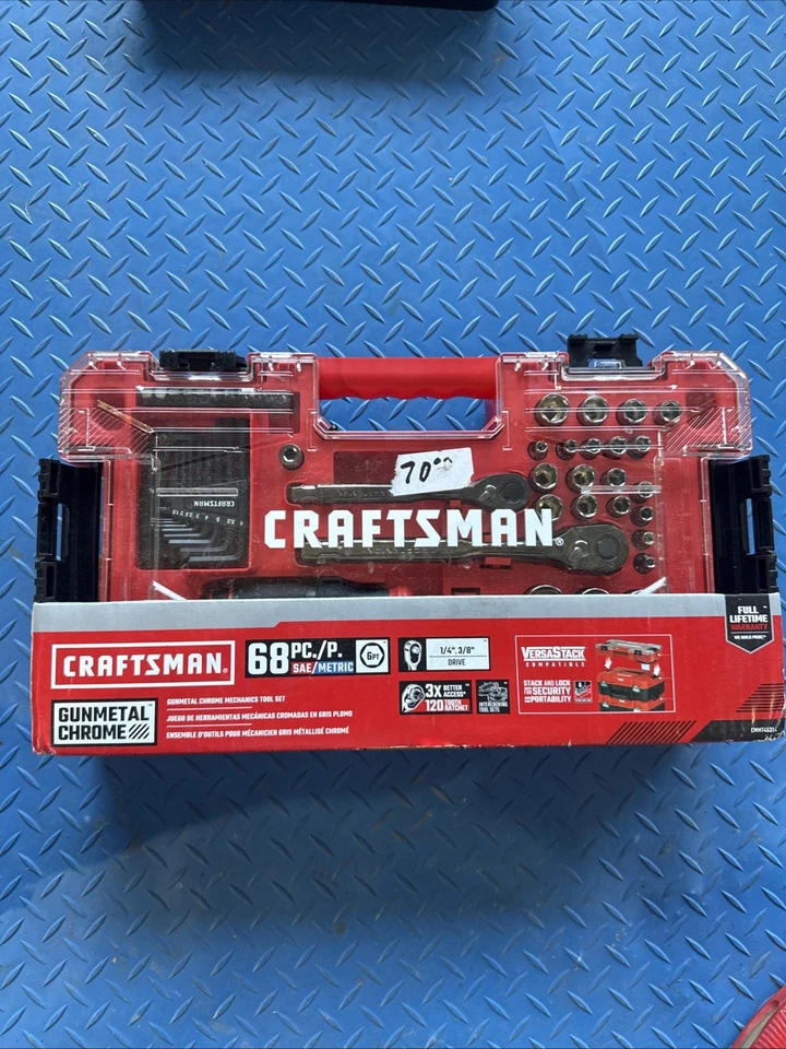 Craftsman 68 pc. SAE Metric & EverCraft 32 Piece Wrench Set, screwdrivers - Image 2 of 4