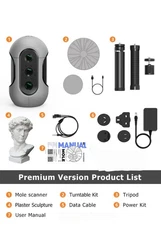 3DMakerpro Mole 3D Scanner Premium 10FPS Scanning Speed Realistic Reproduction