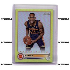 2022 Topps Chrome McDonald's A/A - Yellow #7 MJ Rice Rookie /75