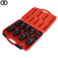 9pcs 12 Drive Deep Impact Socket Set - Metric Axle Hub Nut Sockets 29-38mm 9pcs 12 Drive Deep Impact Socket Set - Metric Axle Hub Nut Sockets 29-38mm