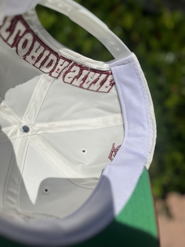 Vintage Florida State Seminoles Blockhead Hat Annco Snapback White 90s Pro Model - Picture 12 of 12