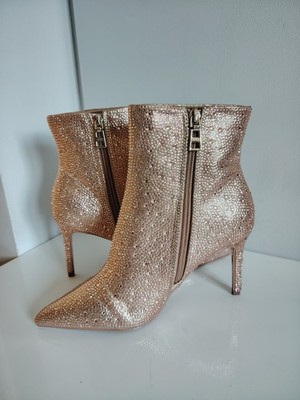 New Kurt Geiger Carvela Lovebird Women's Crystal Ankle Boots UK4