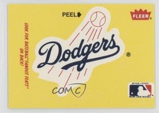 1986 Fleer Los Angeles Dodgers Logo Ed Walsh HOF pb9