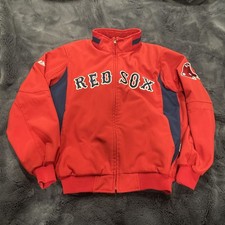 Majestic Boston Red Sox Therma Base Dugout Jacket MLB Baseball Fleece Lined MED