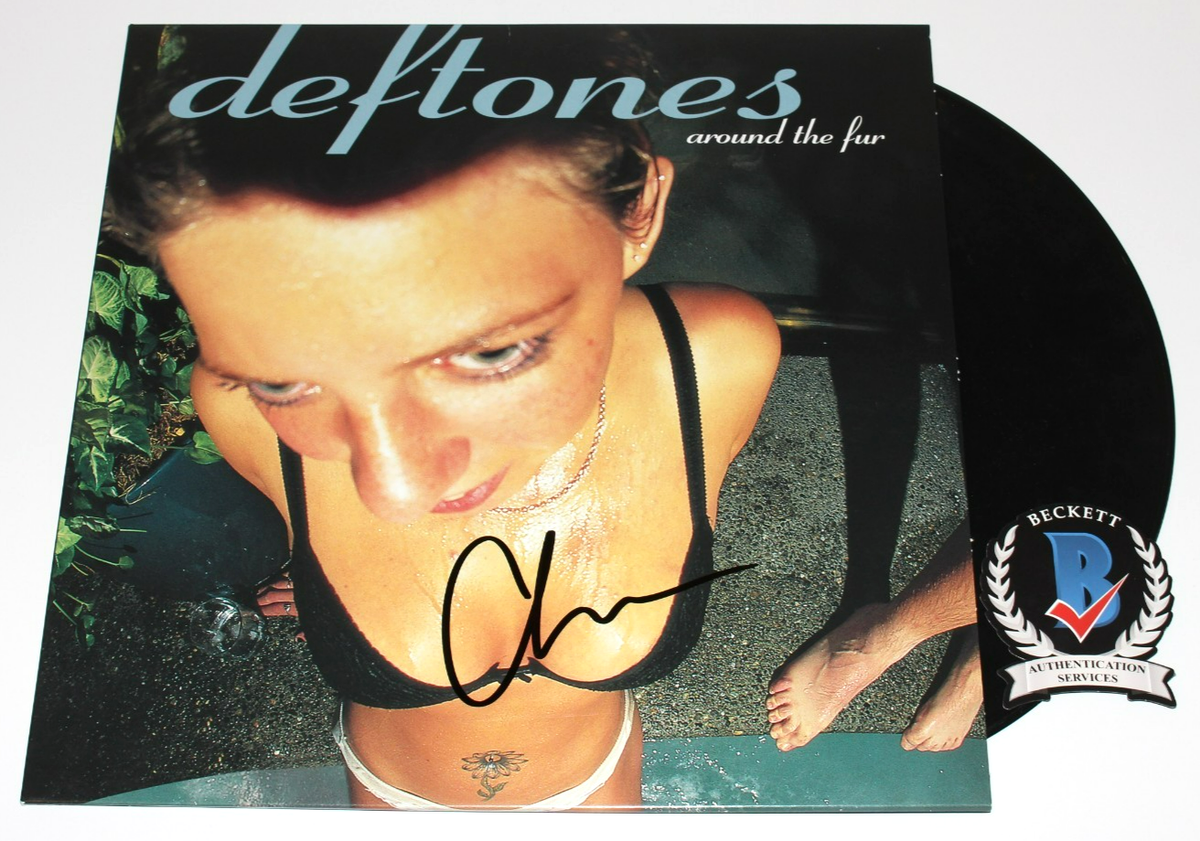 Deftones デフトーンズ 直筆サイン レコード LP CHINO MORENO SIGNED DEFTONES 'AROUND THE FUR' ALBUM VINYL RECORD