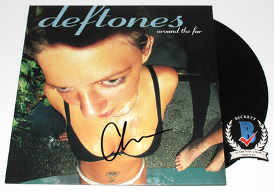 CHINO MORENO SIGNED DEFTONES 'AROUND THE FUR' ALBUM VINYL RECORD