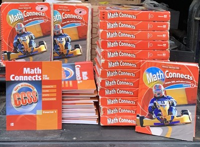 Math Connects Skills, and Problems Solving Course 1 + CCSS + Teacher BULK LOT