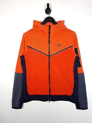 Nike Tech Fleece Hoodie Gr. Medium Herren Orange Full Zip Kapuzenpullover