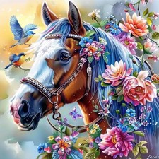 5D Diamond Painting Kits for Adults, Horse Diamond Art Kits for Adults Beginn...