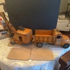 Vintage Tonka State Hiway Big Mike Dump Truck Original + Hwy State Steam Shovel