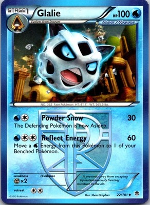 Glalie (Team Plasma) Normal Uncommon Plasma Blast 22/101 LP