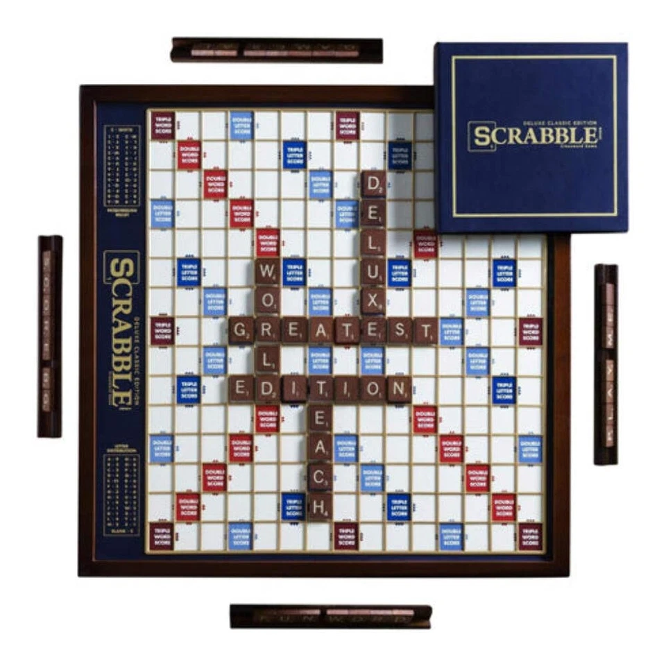 Scrabble Premium Edition (with Rotating Wooden Board) - Image 2 of 2