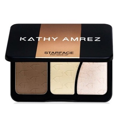 Kathy Amrez Highlight & Contour Palette Starface Pro Makeup 9.3g Radiant Glow