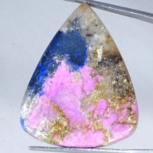 38.10Cts 100% Natural Cobalto Calcite Pear Cabochon Gemstone 26X32X5MM