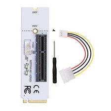 M Key NGFF to PCIe 4X Converter LED Voltage Indicator No Driver Needed
