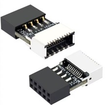 USB 2.0 zu USB C Adapter 9Pin zu 20Pin Typ-E / Typ C Mainboard *NEU*TOP*Schnell*