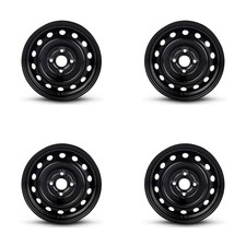 Set of 4 Black 14x5.5 4x100 Wheel Rims for 2006-2010 Toyota Yaris Steel F2EF