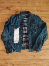 Levis X Pendleton Denim Jacket with Removable Vest 2010 Original Receipt Size M