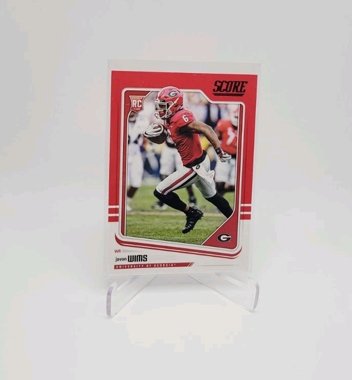 JAVON WIMS 2018 Score Red Border Rookie #421 CHICAGO GEORGIA BULLDOGS 